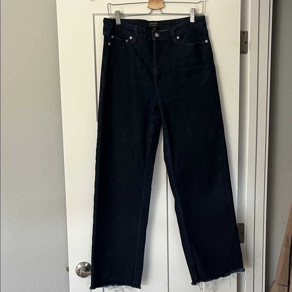 Banana Republic Dark Blue High Rise Wide Leg Jeans